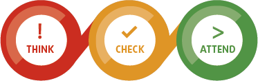 think check attend logo
